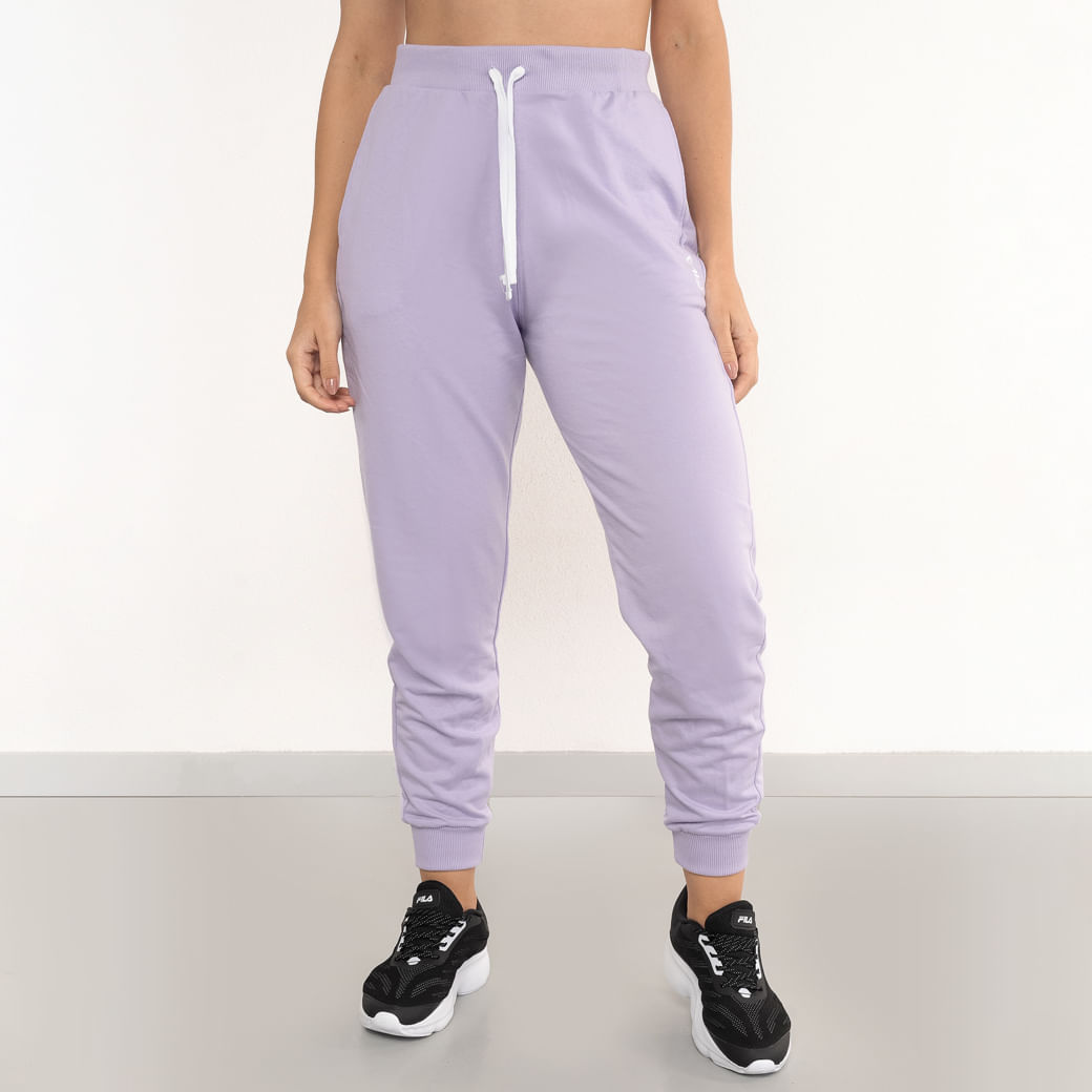 Fila Calca F12L00697-3474 Lilas PastelBranco Poliester -1-